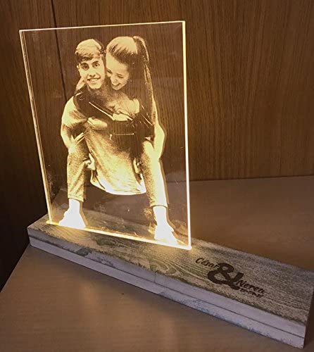 regalo original novio lampara foto personalizada